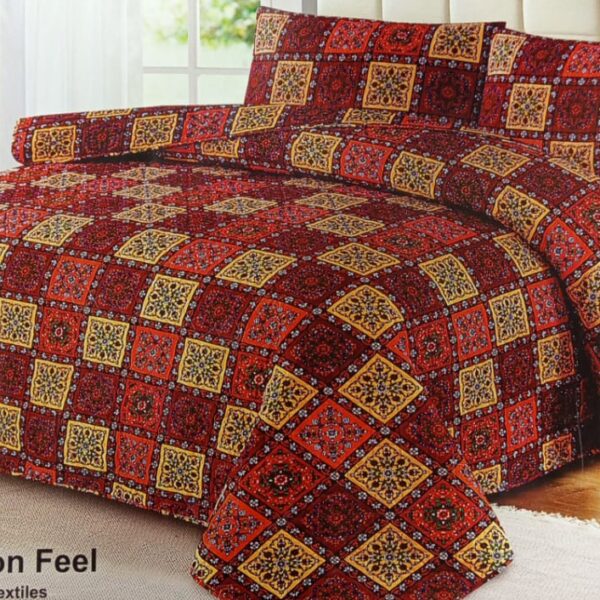 King Size Bed Spread & Pillow Case- Egyption Cotton Feel