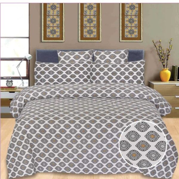 5 PCS PRINTED 100%COTTON KING SIZE BED SHEET
